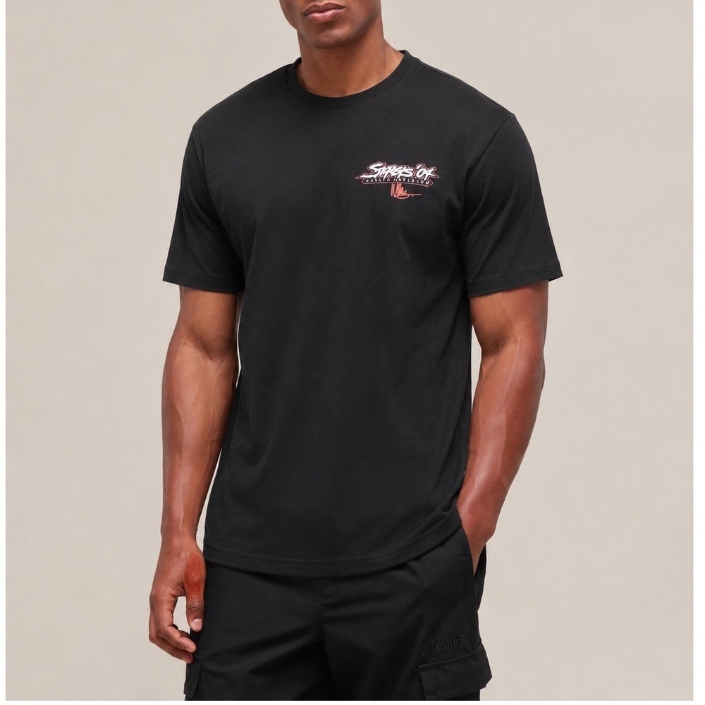 Vintage 2004 Harley Davidson Motorcycles Black Sturgis Short Sleeve Shirt